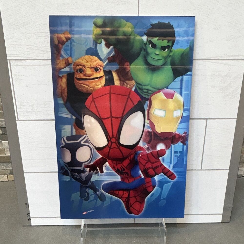 Marvel Spidey & His Amazing Friends Team Up Wall Decor 12 x 18 - Image Changes!
